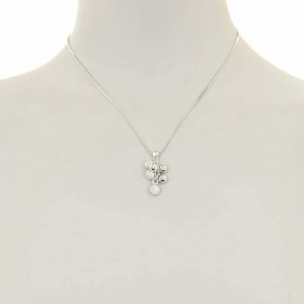Swarovski Flirt Cluster Pendant Necklace - Picture 6 of 8